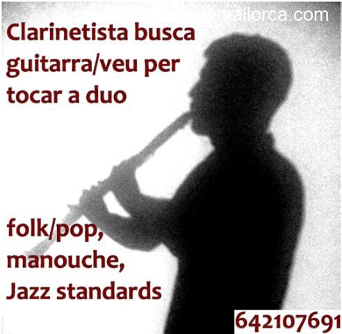 Clarinete busca voz/guitarra para duo