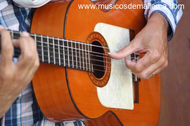 Guitarrista para bajar de tono una canción