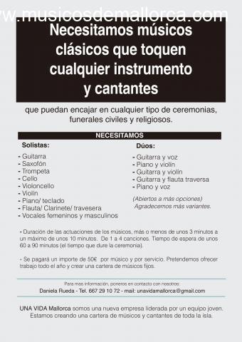 Se buscan Guitarristas para funerales